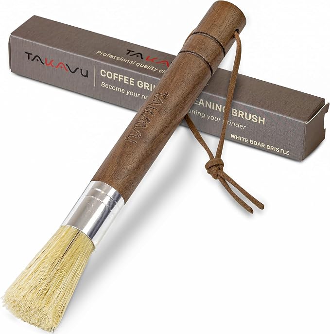 Takavu Coffee Grinder Cleaning Brush, Barista Brush by TAKAVU