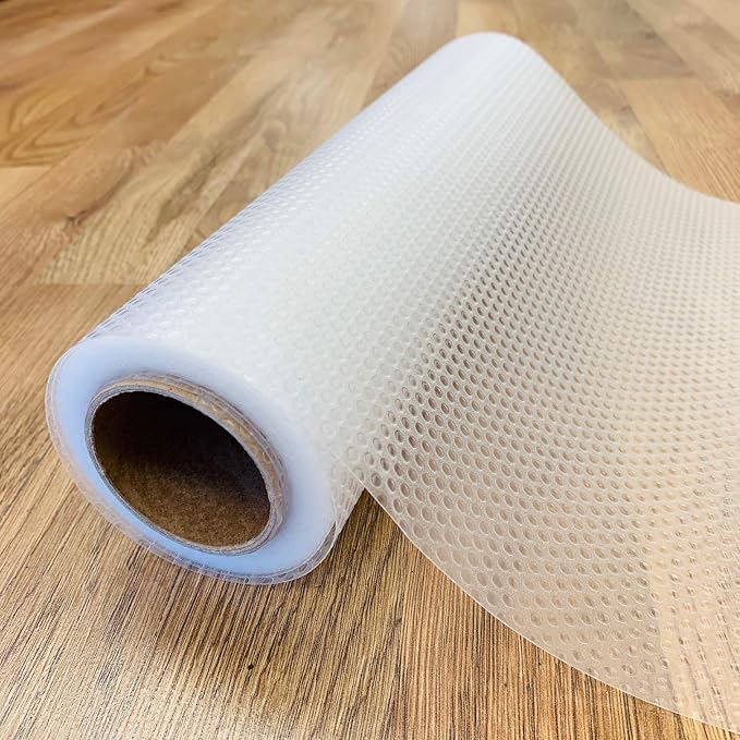 EVALAND 12" x 20 FT Non-Slip Shelf Liner, Non-Adhesive, Waterproof Pantry Liner by EVALAND