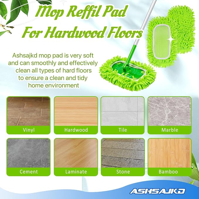 4Pcs for Swiffer Reusable Dry Sweeping Cloths Microfiber Wet Mop Pads Compatible - Image 4