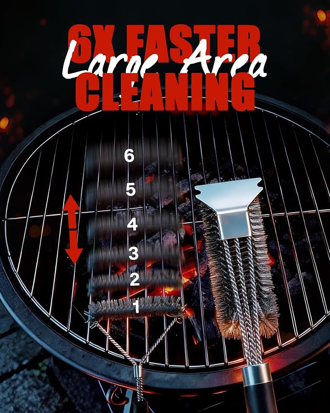 Grill Brush with Scraper - Image 6