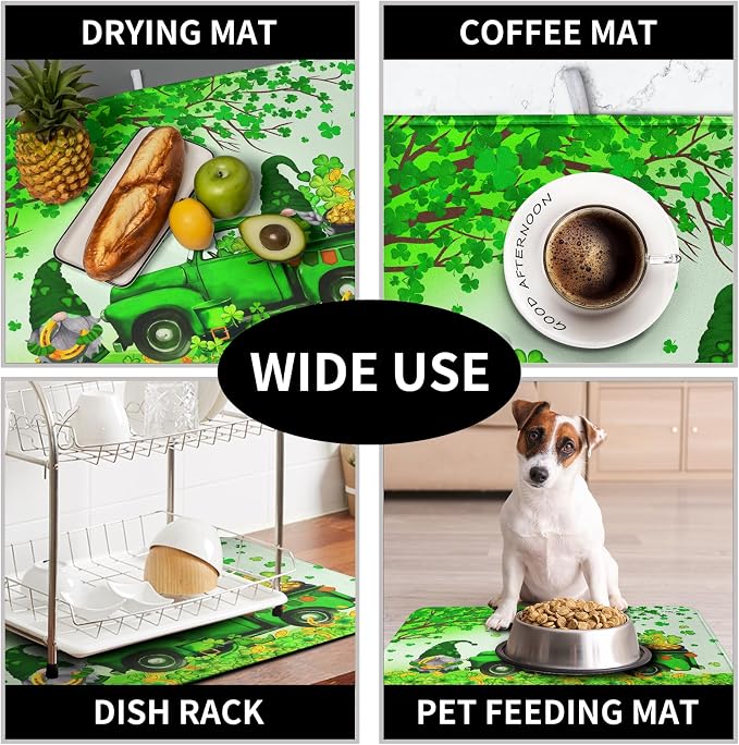 St Patricks Day Shamrock Drying Mat - Image 7
