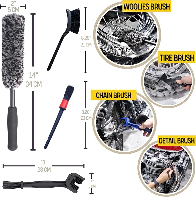 Motorcycle Cleaning Kit 6 Pack Design - Image 4