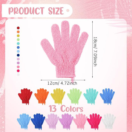 104 Pcs Exfoliating Glove Bulk Shower Gloves - Image 2