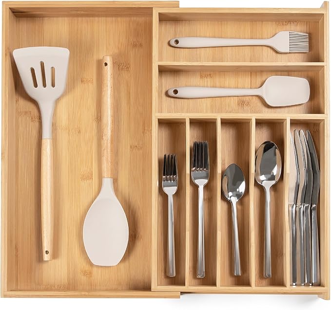 KitchenEdge Premium Silverware, Flatware and Utensil Organizer by KitchenEdge