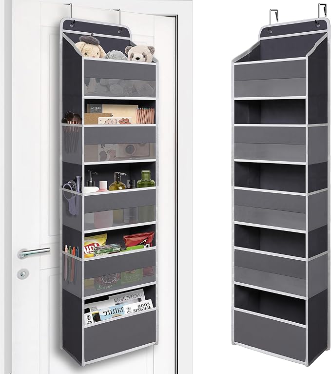 Over Door Organizer with 5 Large Pockets, Heavy Duty Hanging Organizer Storage by TYMENSH