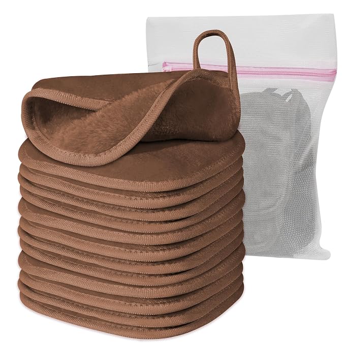 Makeup Remover Cloth, Makeup Remover Pads Microfiber Face Washcloth by Natwag