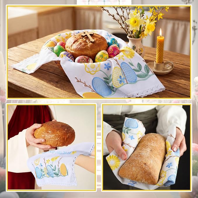 Tegeme Easter Orthodox Pascha Basket Cover Table Decoration Easter Religious - Image 7