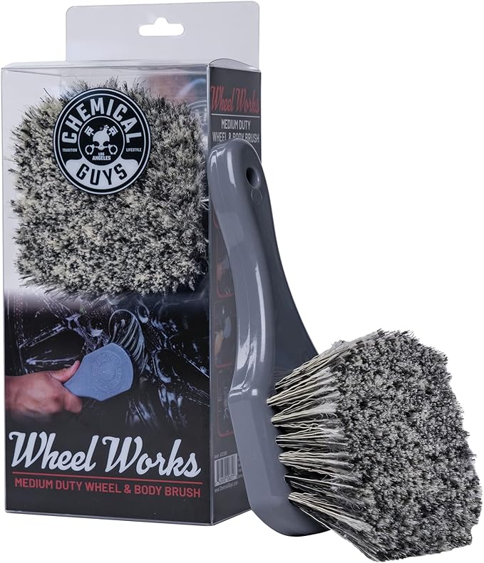 Chemical Guys ACCG09 Wheel Works Medium Duty Wheel & Body Brush by ChemicalGuys