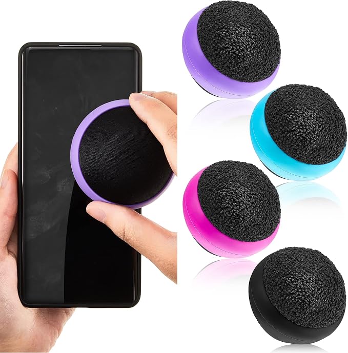 Suclain 4 Pack Touch Screen Cleaner Balls Phone Cleaning Ball Microfiber Touch by Suclain