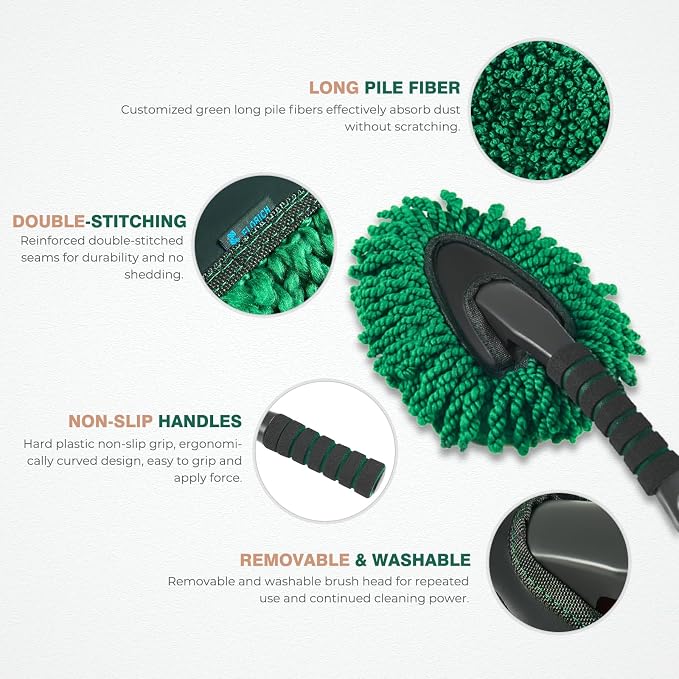 FLORICH Large Microfiber Car Duster Kit, Extendable Car Duster Exterior Scratch - Image 3