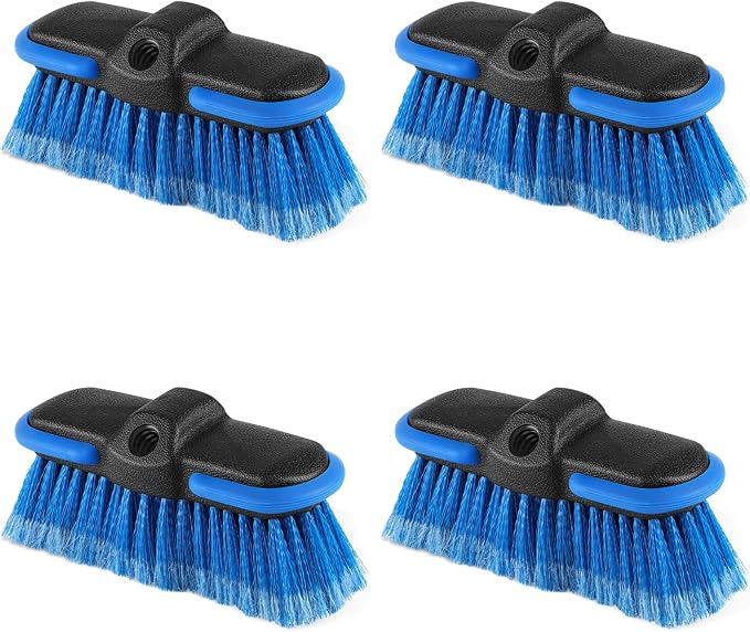 Car Wash Brush Head with Soft Bristle, 8in Car Cleaning Brush with Protective by Lunluarai