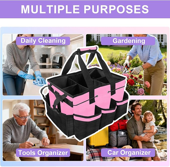 Cleaning Caddy Bag Heavy-Duty Organizer Tote - Image 6