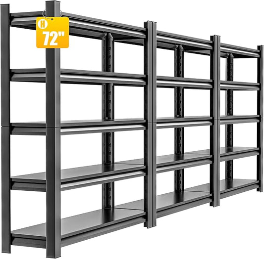 Garage Shelving, 3 Pieces72 Garage Storage Shelves Heavy Duty Shelving Units by HzdbhdGarageShelving