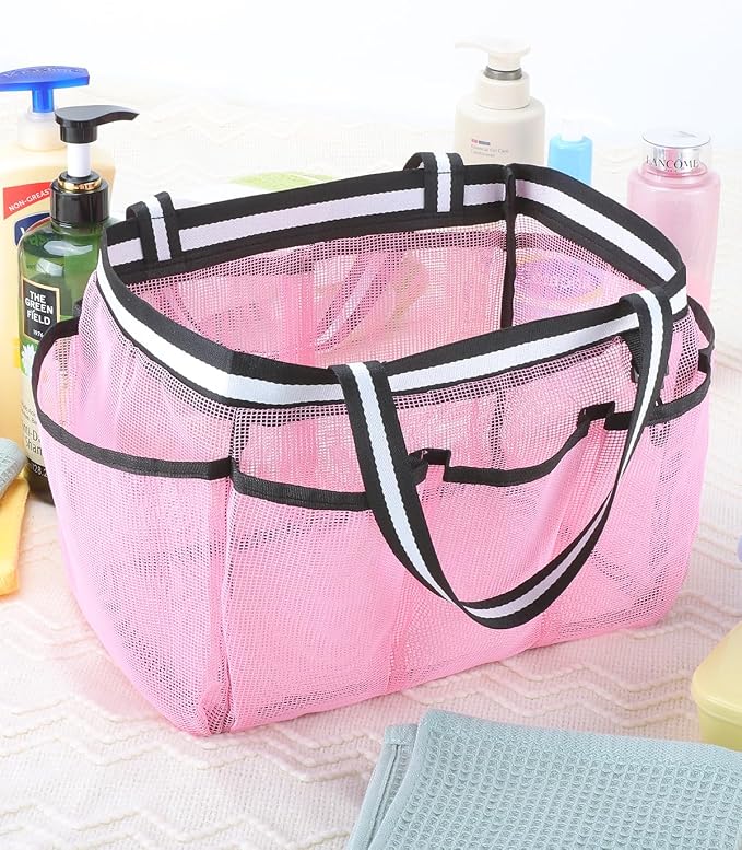 XL Mesh Shower Caddy Portable Shower Bag - Image 5