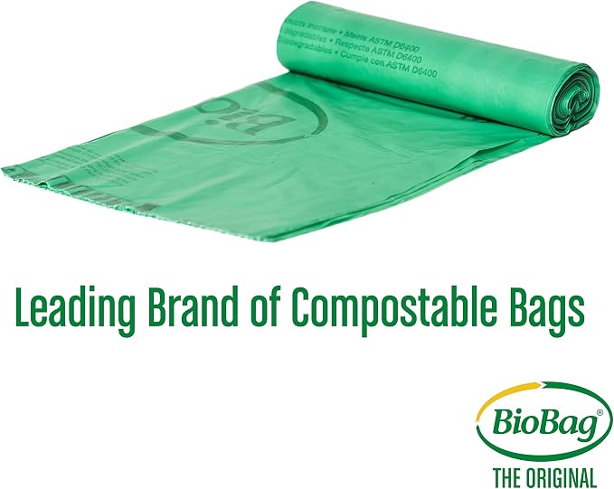 BioBag The Original Compostable Bag, 64 Gallon, 100% Certified Compostable - Image 3