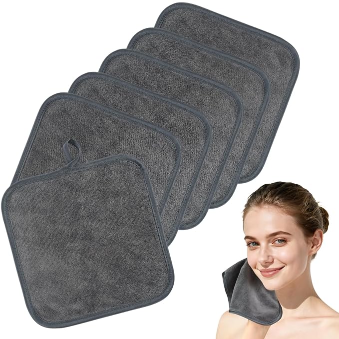 SINLAND Microfiber Facial Cloths Fast Drying Washcloth 8inch x 8inch Absorbent by SINLAND
