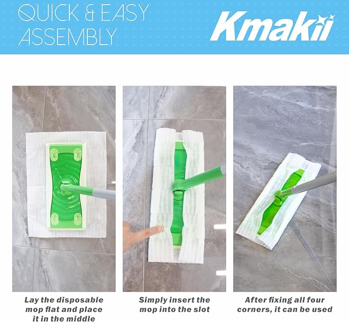 KMAKII Dry Sweeping Cloths Dry Mop Refills - Image 5