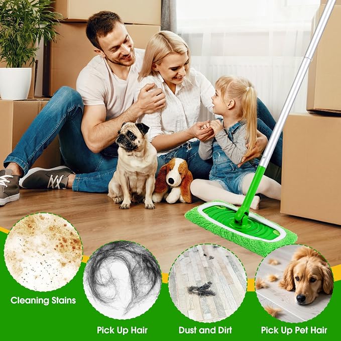 12Pcs Reusable Microfiber Mop Pads Compatible - Image 7