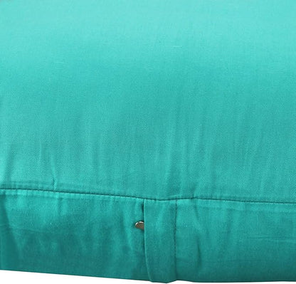 4-Pack 100% Cotton Comfortable Solid Decorative Throw Pillow Case,Thmyo Square Cushion Cover Pillowcase Sublimation Blank Pillow Covers DIY Throw Pillowcase for Sofa Bedroom(18x18 inch/ 45x45cm,Green)