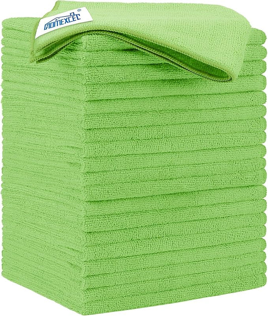 HOMEXCEL Microfiber Cleaning Cloth 20 Pack 11.5 x 11.5 Inch Microfiber Towels by HOMEXCEL