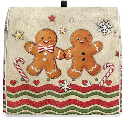 Christmas Mixer Cover for Kitchen Aid 6-8 Qt Mixer, Gingerbread Man Small Appliance Dust Covers Universal for Air Fryers, Coffee Makers, Christmas Decor for Kitchen
