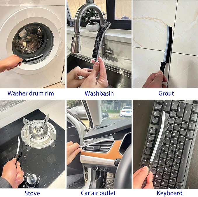 8 Pack Washing Machine Cleaning Brush, Dryer Vent Cleaner Kit, Flexible Dryer - Image 4