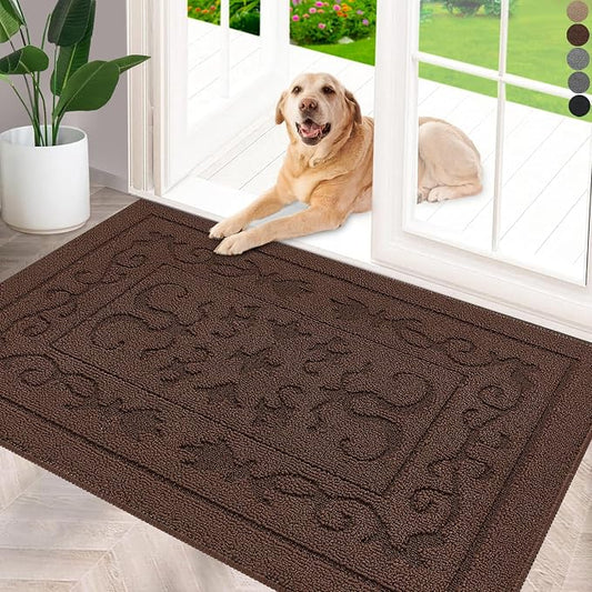 FONEYI Indoor Door Mat 20" x 32", Dirt Trapper Door Mats Non-Slip Entryway Rugs by FONEYI