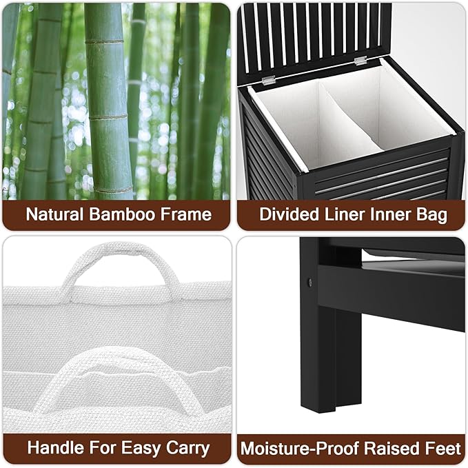 Homykic Bamboo Laundry Hamper - Image 6
