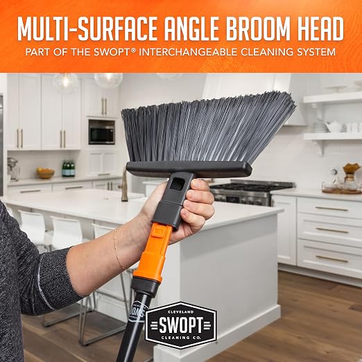 SWOPT Standard Multi-Surface Angle Broom Cleaning Head — Indoor and Outdoor - Image 5