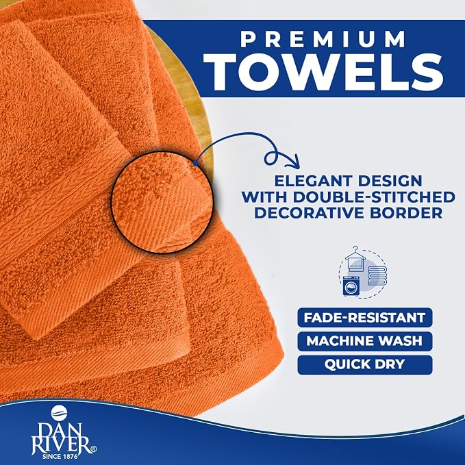 DAN RIVER 8 PC Luxury Bath Towels - Image 6