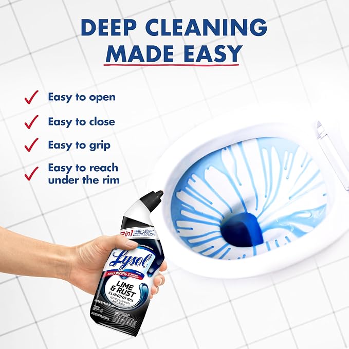 Lysol Lime & Rust Toilet Bowl Cleaner Liquid, - Image 5