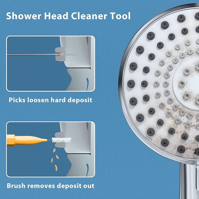 Multiplesize Shower Head Cleaner Tool, Shower Head Cleaning Brushes Small Hole - Image 2