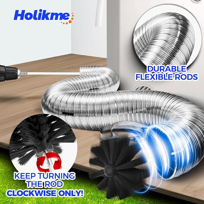 Holikme 35Feet Dryer Vent Cleaner Kit - Image 2