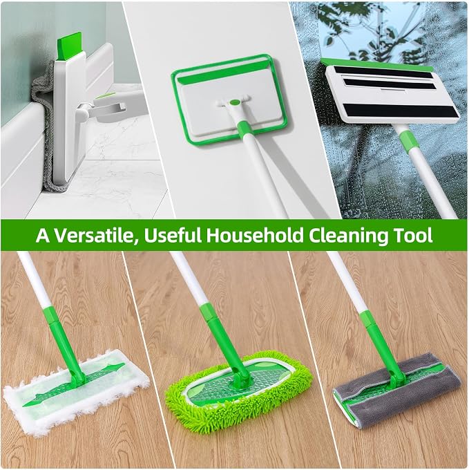 Baseboard Cleaner Tool with Handle, Extendable Long Handle Baseboard Floor - Image 6