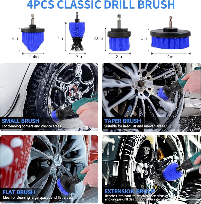 32Pcs Car Detailing Kit, Drill Brush Attachments - Image 3