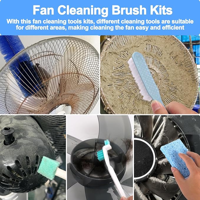 XANGNIER Fan Cleaning Brush Tools Set, Bendable Cobweb Duster Remover - Image 4