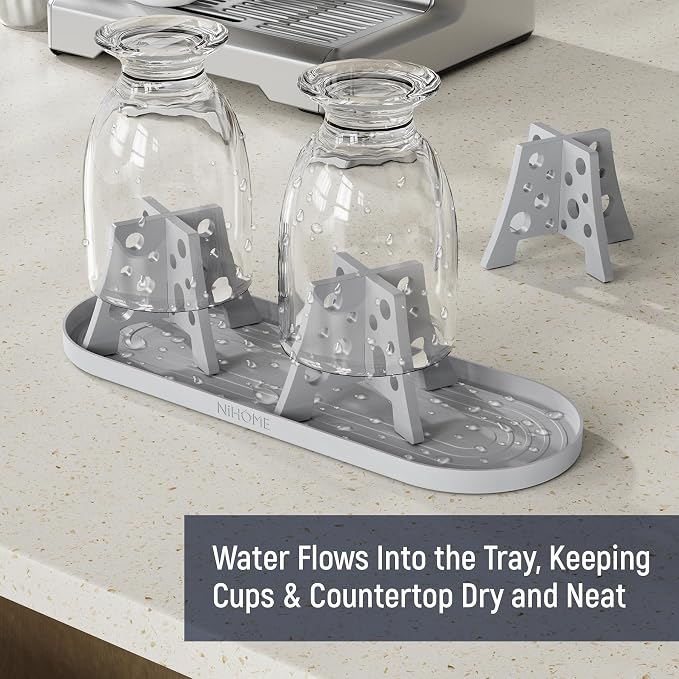 NiHome Silicone Water Bottle Drying Racks Set of 3 - Image 5