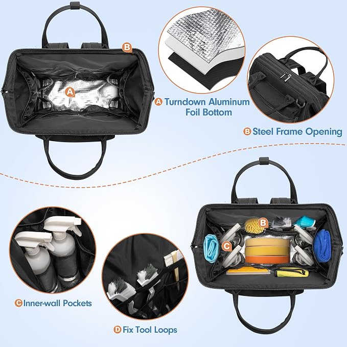 LoDrid Heavy Duty Cleaning Supplies Bag - Image 3