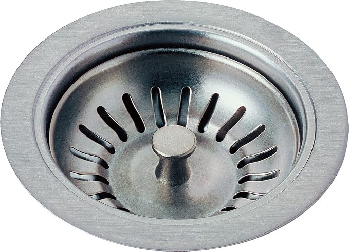 Delta Faucet 72010-AR Flange and Strainer Kitchen Sink, Arctic Stainless by DeltaFaucet
