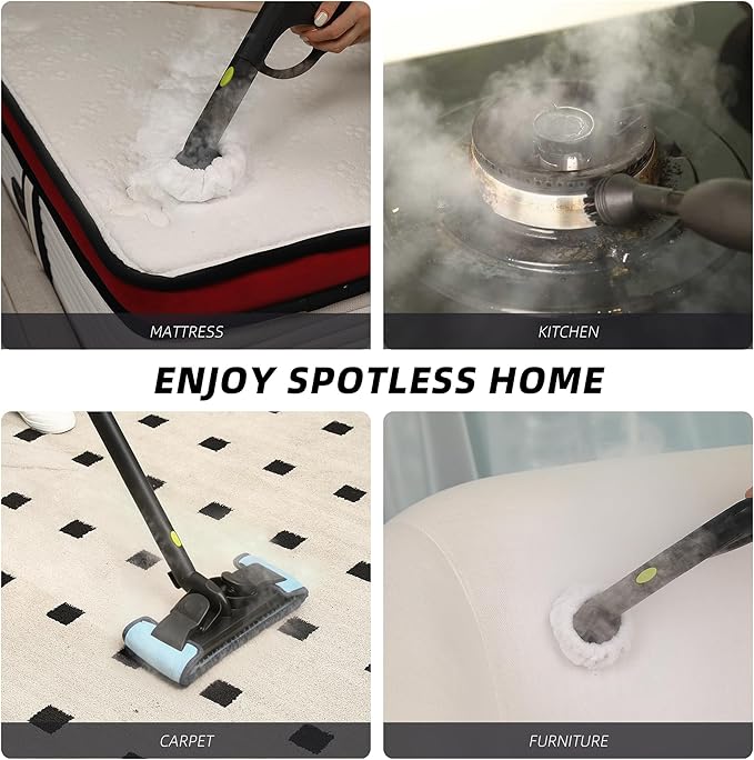 Heavy-Duty Steam Cleaner - 1500W Multipurpose Handheld Floor Steamer - Image 4