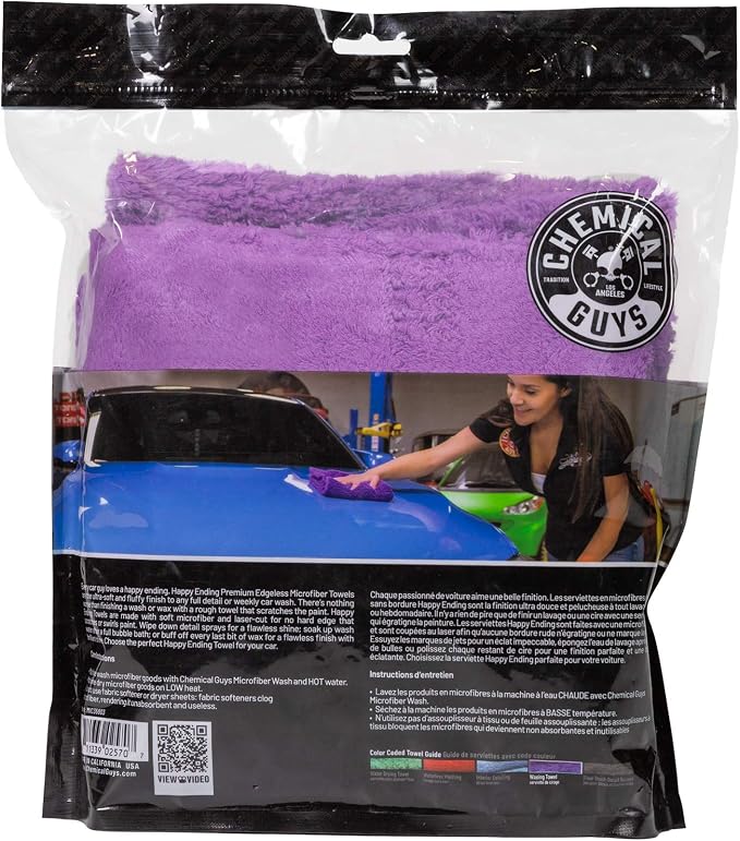 Chemical Guys MIC34803 Happy Ending Ultra Plush Edgeless Microfiber Towel - Image 3