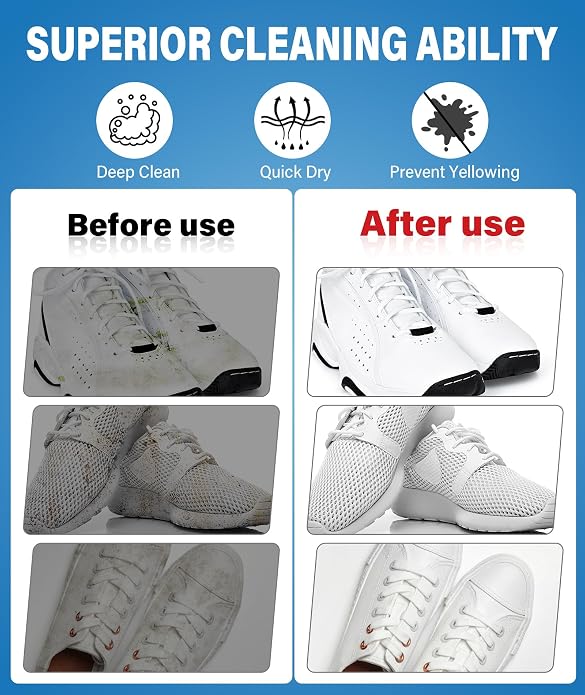 Shoe Cleaner 6.76 oz – Deep-Cleaning Sneaker Cleaner Kit - Image 3