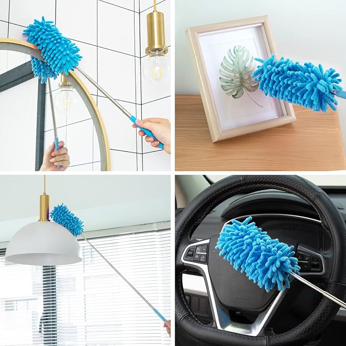 Microfiber Duster for Cleaning, Tukuos Hand Washable Dusters - Image 4