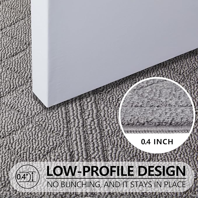 REFETONE Indoor Doormat, Front Back Door Mat 36"x59" Absorbent Rubber Backing - Image 5