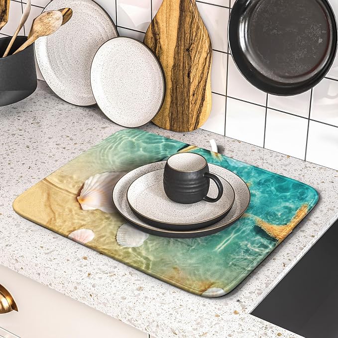 Summer Beach Style Dish Drying Mat - Image 5