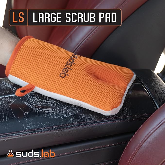Suds Lab Oversized Scrub Pad – Heavy Duty Car Wash and Interior Cleaning Mitt - Image 6