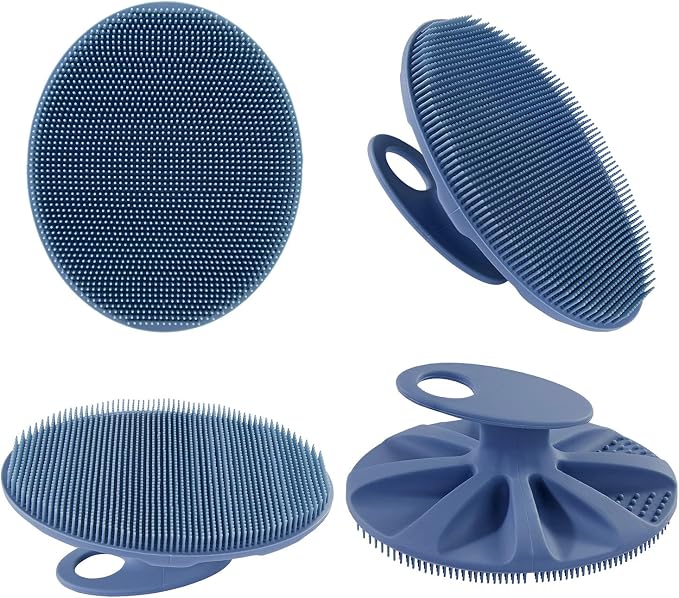 Food-Grade Soft Silicone Body Cleansing Brush Shower Scrubber, Gentle - Image 8