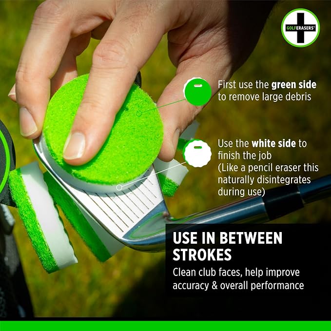 Instant Golf Eraser with Bag Tether, Premium Dual-Sided Sponge - Image 6