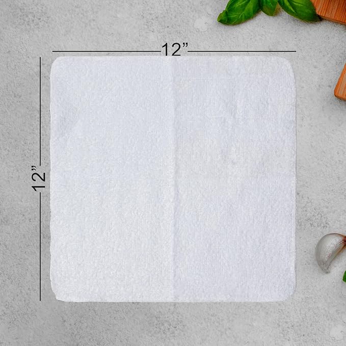 Textila Terry Wash Cloths – Pack of 10, 12x12 Inches – Soft, Absorbent & - Image 4