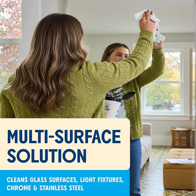 Aunt Fannie's Glass & Window Cleaning Bundle, Vinegar Spray and Wipes, Natural - Image 4